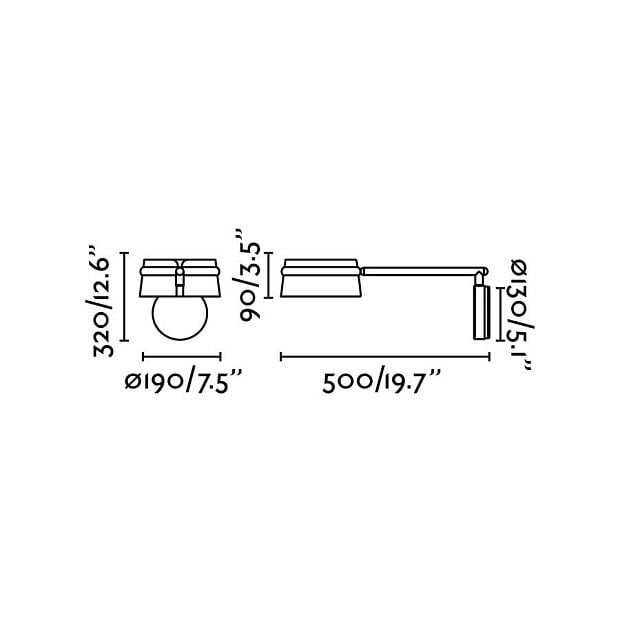 LOOP Бра ARTICULATED LED DIMABLE 6W 2700K