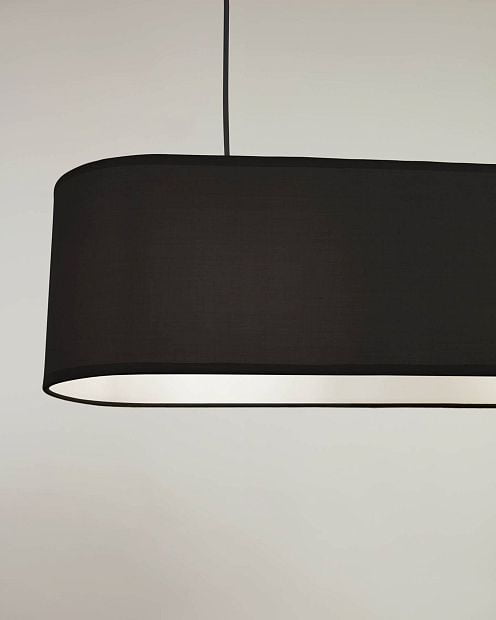 Palette lampshade in black 20 x 75 cm