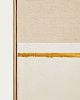 Превью Salin has a two-tone beige background with golden brushstroke details that break with the sobriety o