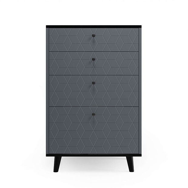 Высокий комод Twin TW020 сланец RAL 7015