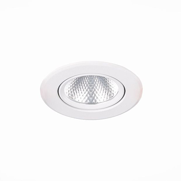 Св-к встр. Белый LED 1*8W 4000K 640Lm Ra80 36° IP20 D86xH50 220-240V