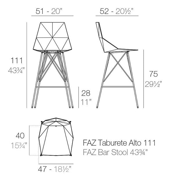 Барный стул Faz