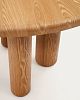 Превью Mailen Круглый стол из ясеневого шпона с натуральной отделкой Ø 120 см