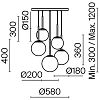 Превью Подвесной светильник Basic form MOD321PL-05W