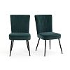 Превью Комплект из 2-х винтажных стульев в стиле 50-х Ronda зеленый