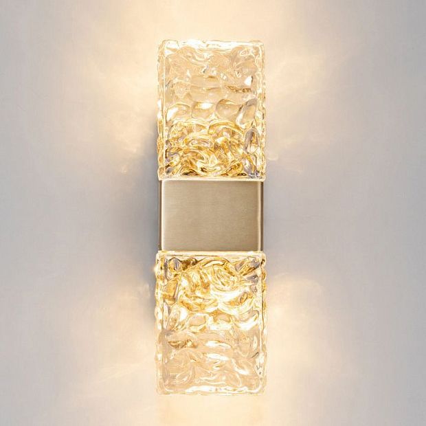 Настенный светильник Wall lamp 88068W gold/clear