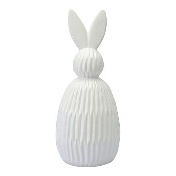 Декор из фарфора белого цвета trendy bunny из коллекции essential, 12,5х12,5x30,5 см