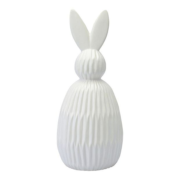 Декор из фарфора белого цвета trendy bunny из коллекции essential, 12,5х12,5x30,5 см