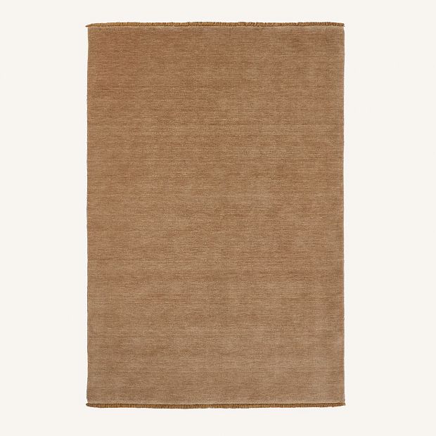 Ковер из шерсти сотканный вручную Hotep 160 x 230 см каштановый
