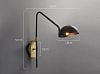 Превью Настенный светильник Wall lamp MT9049-1WB black/bronze