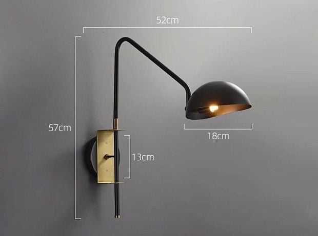 Настенный светильник Wall lamp MT9049-1WB black/bronze