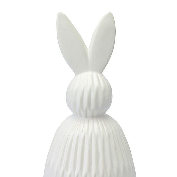 Декор из фарфора белого цвета trendy bunny из коллекции essential, 12,5х12,5x30,5 см