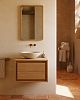 Превью Kenta Мебель для ванной из массива тика с натуральной отделкой, 60 x 45 см
