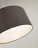 Превью Nazli small linen light shade with grey finish Ø 40 cm