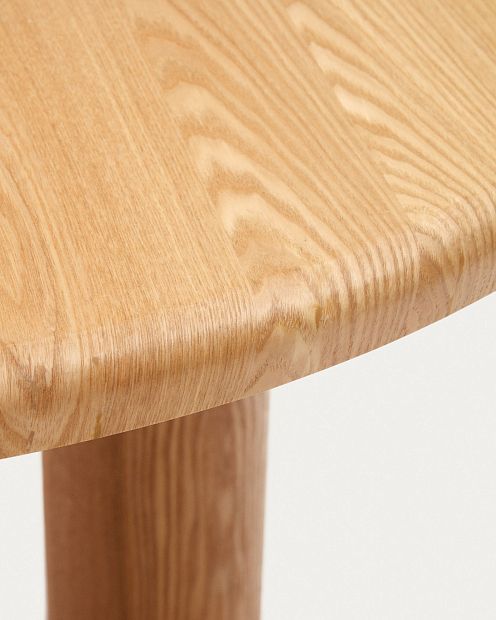 Mailen Круглый стол из ясеневого шпона с натуральной отделкой Ø 120 см