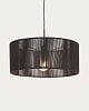 Превью CANTIA Cantia cotton ceiling light shade with black finish Ш