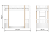 Превью Кровать-чердак Classic (молочный)
