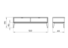 Превью Тумба Fjord 2 ящика напольная (белая)