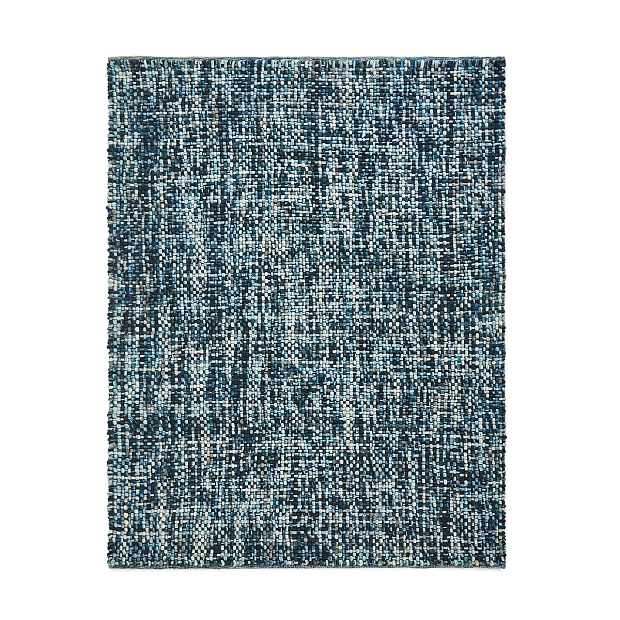 Шерстяной ковер ручной работы Mutanya 160 x 230 см синий
