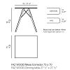 Превью Обеденный стол Faz деревянный 70x70x74