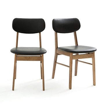 Комплект из 2 стульев винтажных деревянных Watford черный