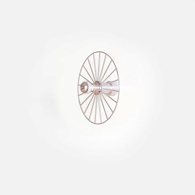 Бра Wheel 30 cm хром + цоколь 5 cm хром