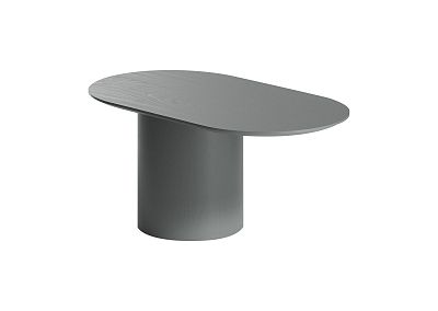 Столик Type овальный, основание D 29 см (серый)