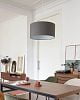 Превью Nazli small linen light shade with grey finish Ø 40 cm