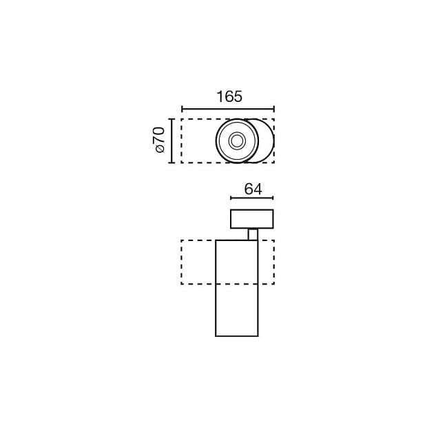 Прожектор Fost SURFACE белый Ø70 28W 36° 3000K CRI90