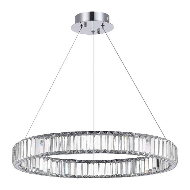 Люстра подвесная TIVOLI Хром/Прозрачный LED 1*68W 4000K