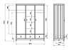 Превью Шкаф Wood 3-х створчатый (серый)