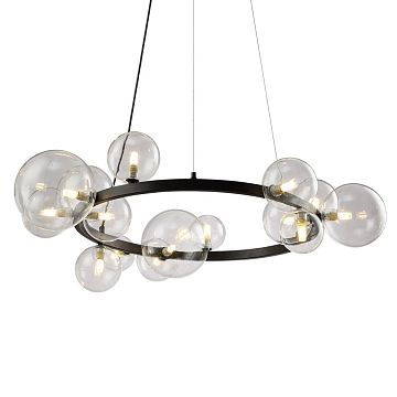 Люстра Art Deco Bubble OMG1075R black/clear