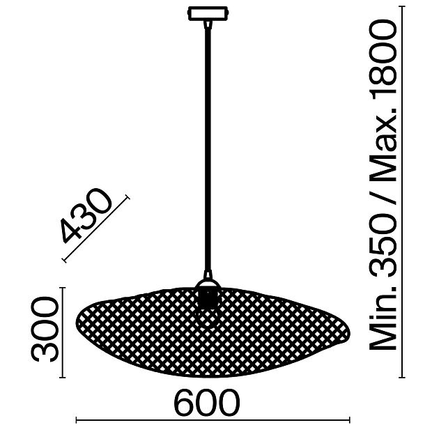 Подвесной светильник Wavy FR5243PL-01BR8